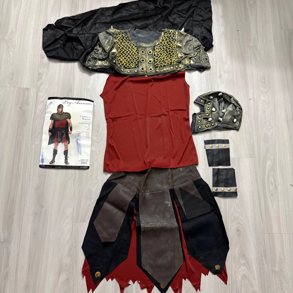 Disfraz de Guerrero Centurión Para Hombre Pierna Avenida Halloween Juegos con disfraces Talla XL Foto 2 de 4