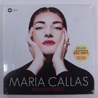 MARIA CALLAS Remastered WARNER CLASSICS LP Sealed, ltd, red vinyl, 7'' single