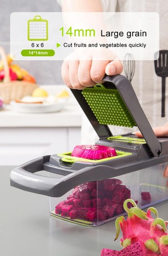 15 in 1 Vegetable Cutter Dicer Chopper Kitchen Salad Fruit Peeler Cutter - Picture 15 of 19
