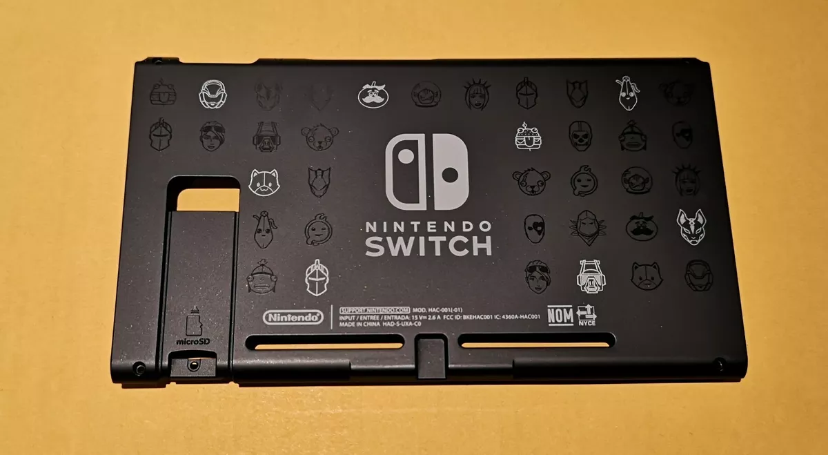 New Genuine Nintendo Switch console Back Plate Replacement -Fortnite edition