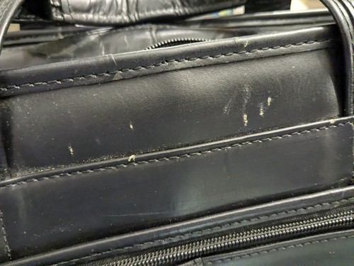 McKlein USA Walton 17" Leather Expandable Double Compartment Laptop Briefcase - Picture 11 of 12