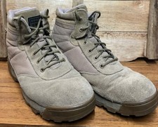 S.W.A.T. Original Coyote Suede Leather 6 Eyelet Ankle Combat Patrol Boots 10 UK