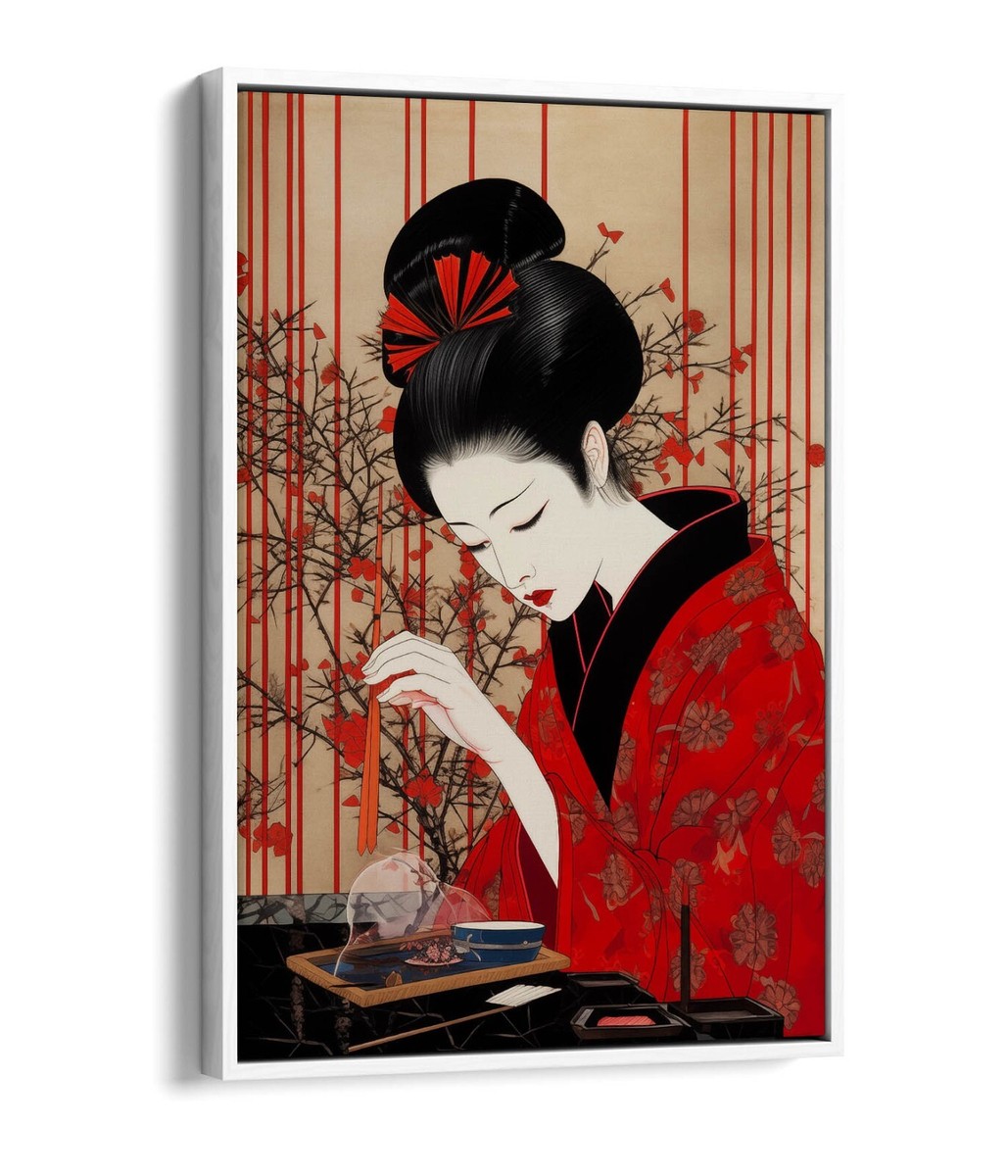 オリジナル作品KIMONO EMOTIONALS 心象クラフトアート【おめかし】 Japanese-themed Crane Print Black Gold Unisex Kimono – Kawaiies