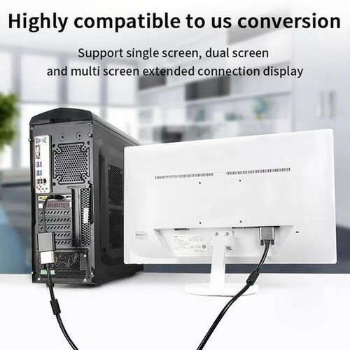 Display Port to VGA Cable Adapter Converter Video HDTV PC Desktop-L-new. H2K2 - Picture 7 of 15