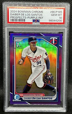 2024 Bowman Chrome Daiber De Los Santos Purple Refractor 1st /250 PSA 10 #BCP185