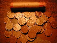 1955-s Lincoln Wheat Cent Penny Roll 50 Nice Coins