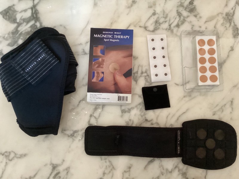 LOT Sharper Image Magnetic Therapy spot magnets neck collar wrist elbow sleeve
