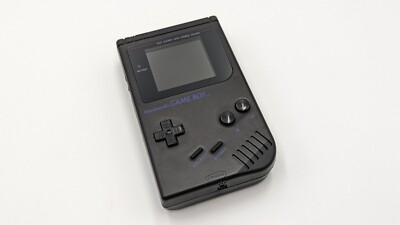 Nintendo Game Boy DMG Handheld System All Black Play It Loud w