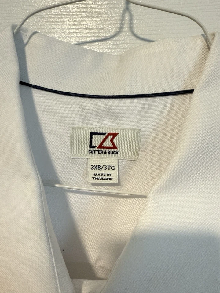 Cutter & Buck Pittsburgh Pirates Baseball Team Dress Shirt White 3XB - Image 3 of 4