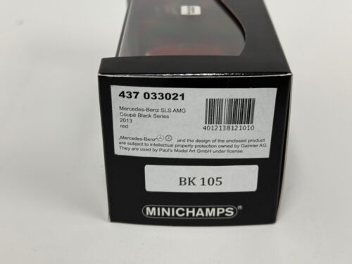 1/43 Minichamps Mercedes benz SLS AMG Black Series 2013 Red 437 033021 BK105 - Picture 7 of 7