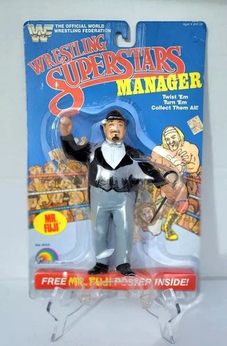 wwf ljn wrestling superstars manager mr. fuji wrestling figure.