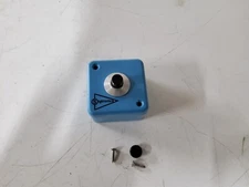 sigtronics 800122 push to talk switch in blue box with gromet and top screws