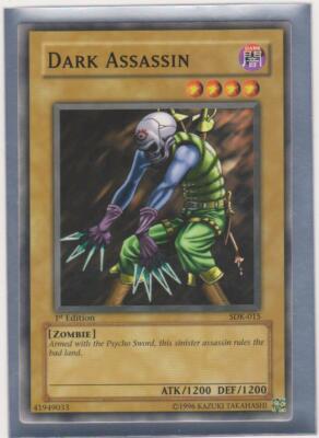 Yugioh 1st Edition Dark Assassin Card #SDK-015 from Kaiba Starter