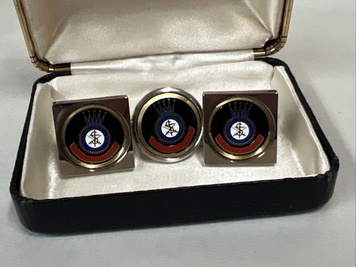 Vintage Salvation Army Blood And Fire Cufflinks And Tie Tack - Picture 2 of 5