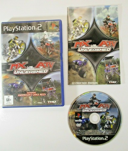 PS2 Game MX vs ATV Unleashed G8+ PAL THQ 2005 Manuals Complete Tested.