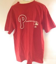 NEW Womens Majestic Philadelphia Phillies Authentic Collection Red MLB T-Shirt