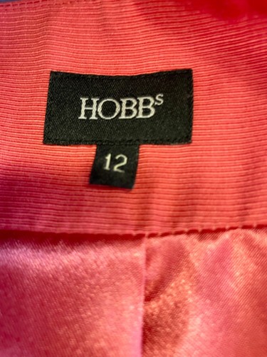 HOBBS CORAL COTTON & SILK BLEND SPECIAL OCCASION JACKET SIZE 12 - Picture 5 of 5