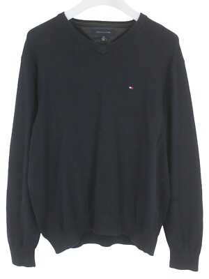 Tommy Hilfiger Pullover Herren Groß V Ausschnitt Eng