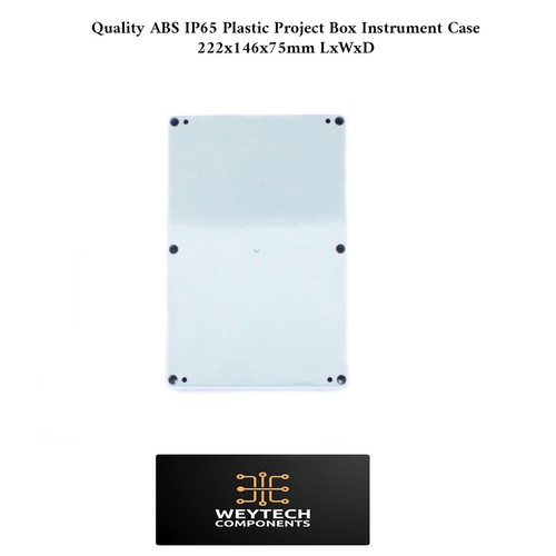 Quality Grey ABS IP65 222x146x75mm Electronics Enclosure Box Project Housing - Picture 4 of 4