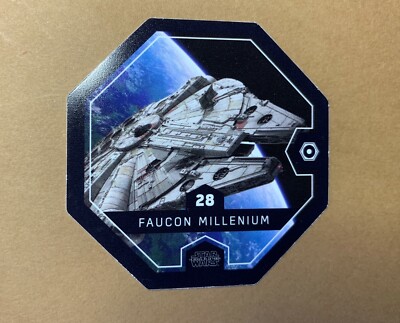 STAR WARS ROGUE ONE Token 28 MILLENNIUM HAWK Cosmic E.Leclerc DISNEY Image