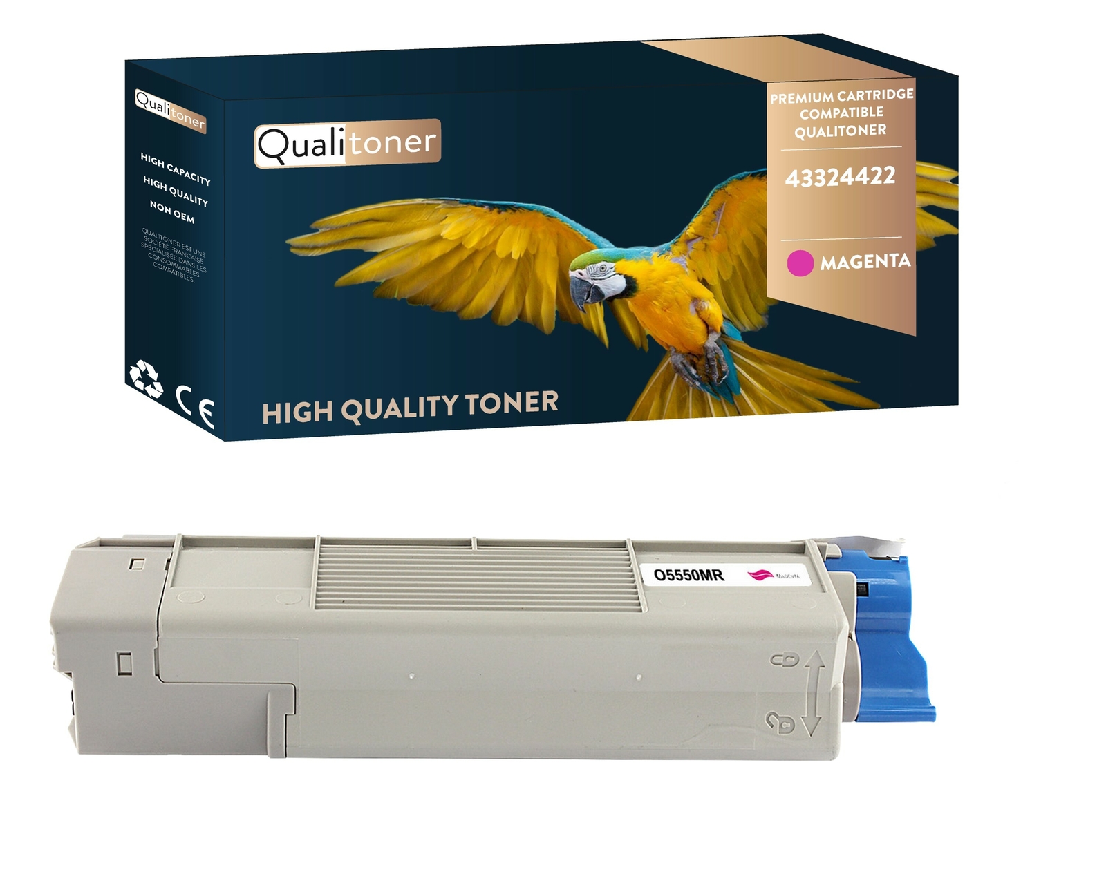 Toner OKI 43324422 compatible magenta aux couleurs éclatantes et séchage rapide