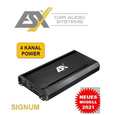 ESX SXE250.4 SIGNUM 4 Channel Class A/B Amplifier 1000 Watts RMS
