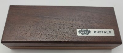 Vintage 1973 7 Dot Case XX P172 Buffalo Pocket Knife Wood Box