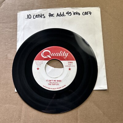 The Turtles It Ain't Me Babe/Almost There Quality 45