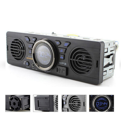 Single 1 Din Car Stereo Radio FM Built-in 2Speakers Bluetooth MP3 player USB/AUX