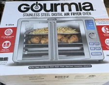 🍏 Gourmia 9-slice,Stainless steel digital Air fryer oven,Open Box 🆕
