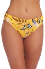 La Blanca LB1VE95 Belle Shirred Bikini Bottom SZ 12US Marigold