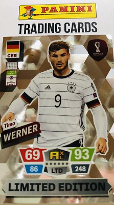Timo Werner Limited Edition Panini Adrenalyn XL WM 2022 Deutschland Germany