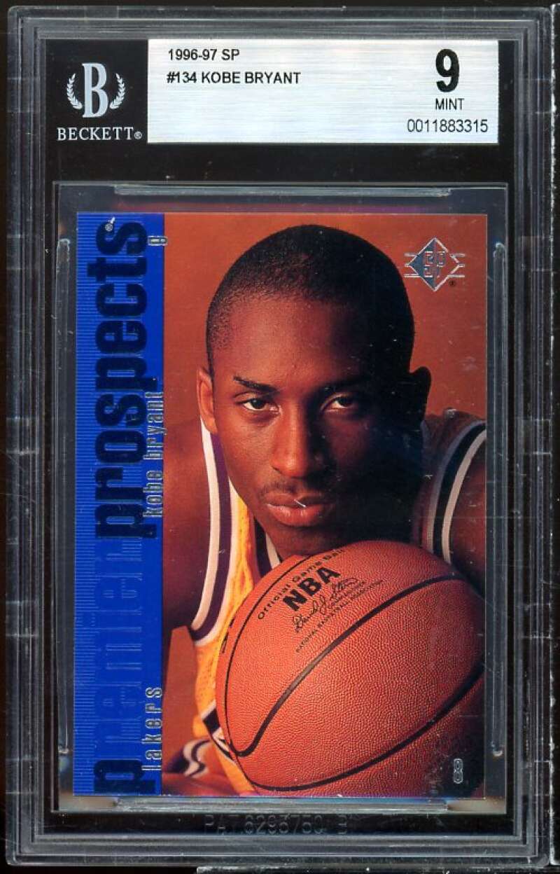 Kobe Bryant Rookie Card 1996-97 SP #134 BGS 9