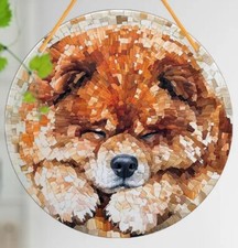 CHOW CHOW Dog Lover LARGE Suncatcher GIFT Birthday Window Present ART Sympathy