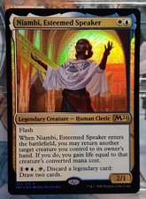 魔法 Magic - Niambi, Esteemed Speaker - Rare Foil/Kreatur - Hauptset 2021 - EN/NM