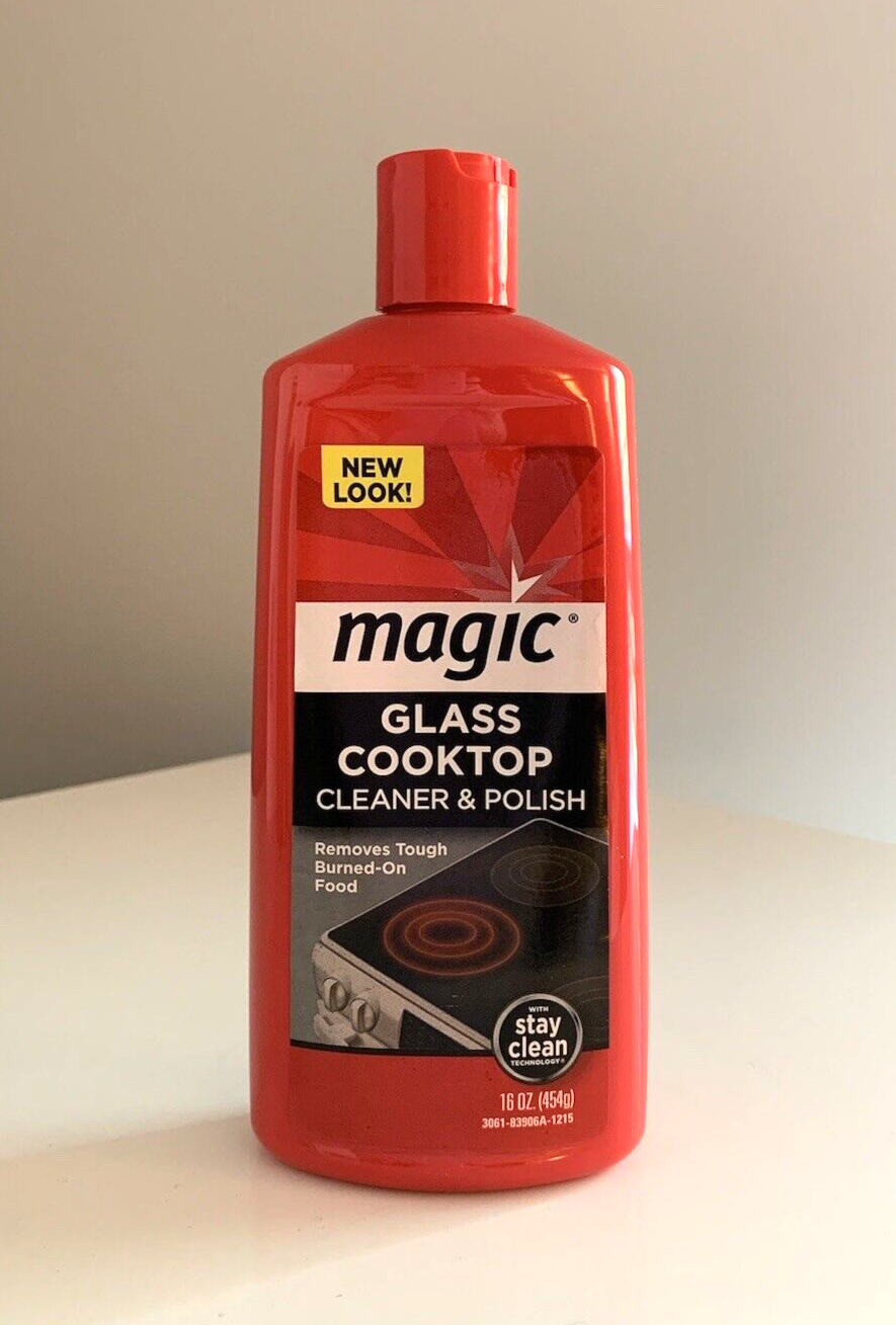 Magic Glass Cooktop Cleaner & Polish Discontinued 16oz Red Bottle NEW