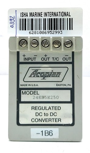 Acopian 24EBE250 Regulated DC To DC Converter 0392