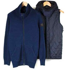 G-STAR Botlar Hooded Vest L/s Sweatshirt Men's SMALL Dark Aged Two Pieces