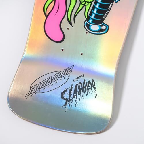 Santa Cruz Reissue Meek Slasher Skateboard Deck in Silver Foil - Bild 5 von 5