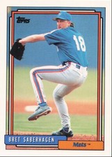 1992 Topps Traded Bret Saberhagen New York Mets #97T