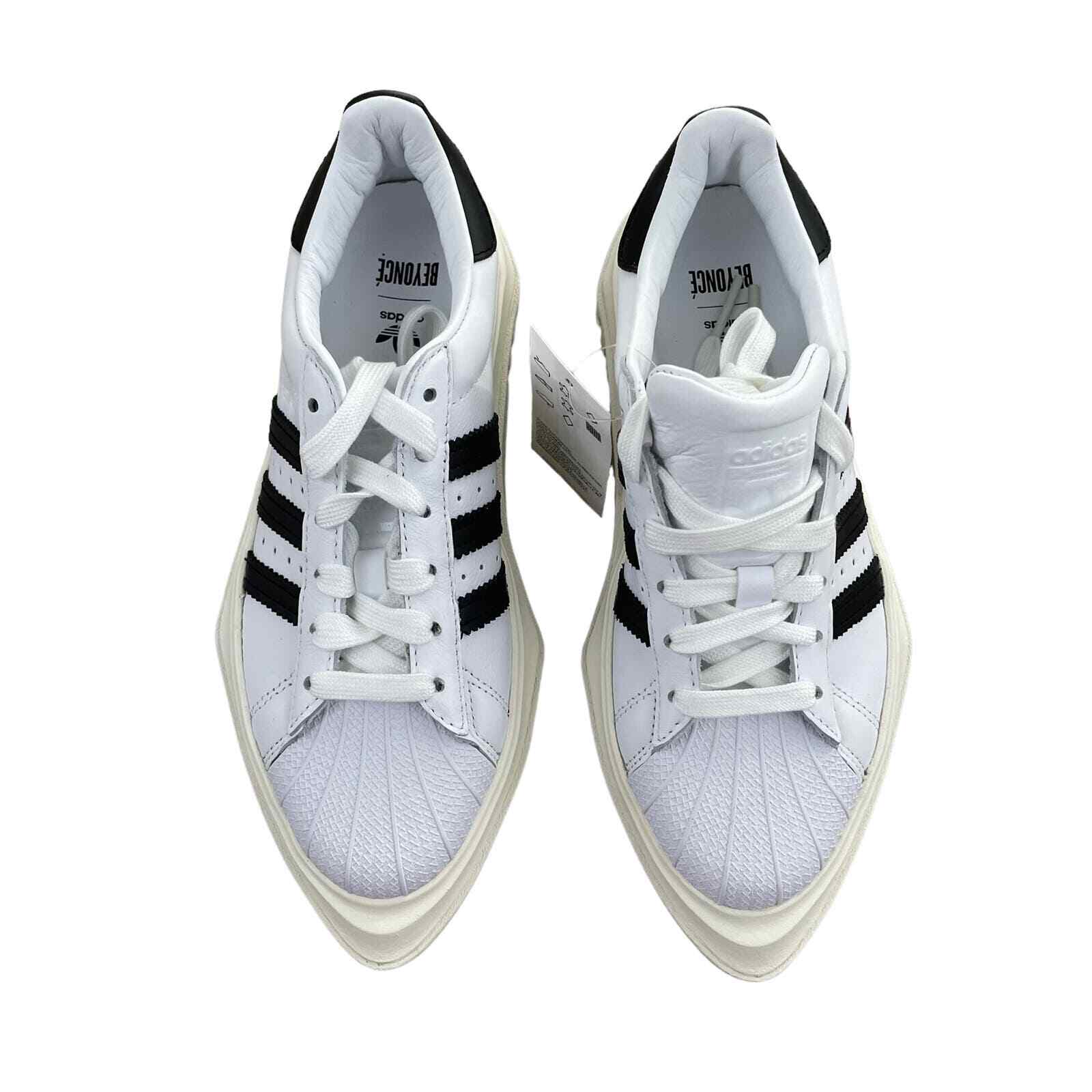 NEW adidas Originals Beyonce Superstar Sneakers Ivy Park White Black Size 6 image 4