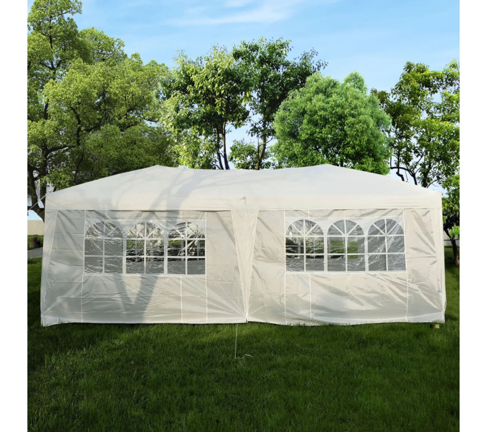 Tonnelle de réception Palerme 17 m² blanche pour vos repas de famille