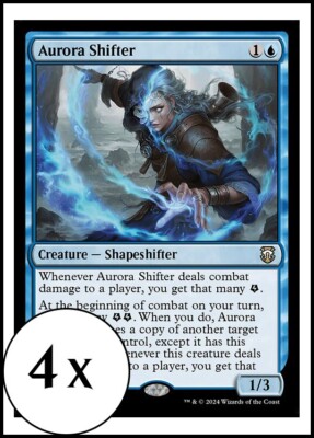 MTG - 4 x Aurora Shifter - Modern Horizons 3 Commander - Playset 4x x4