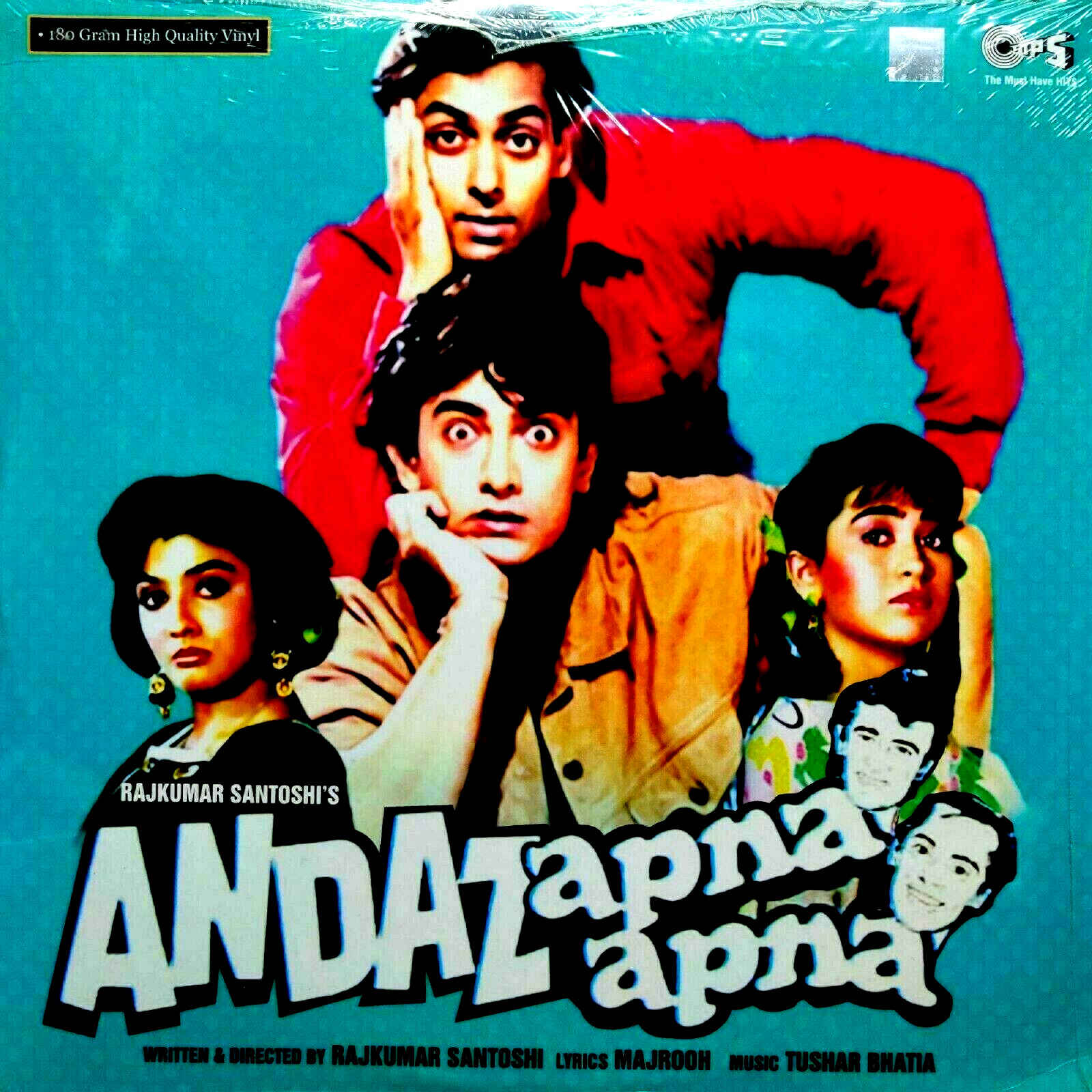Andaz Apna Apna - Brand New Bollywood Vinyl LP Record - Lyrics: Majrooh