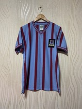 ASTON VILLA 1957 FA CUP FOOTBALL SHIRT SOCCER JERSEY SCORE DRAW sz M MEN BWT 