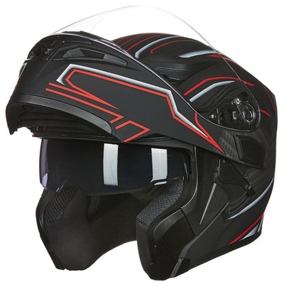 ILM Refurbished Full Face Modular Dual Visor Motorcycle Helmet 4 Colors DOT 902