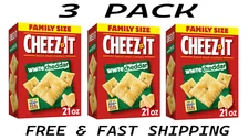 Cheez-It White Cheddar Cheese Crackers, Baked Snack Crackers, 21 oz (3 PACK)