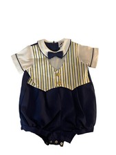 vintage goodlad sz 18 months one piece romper boys snappy dresser