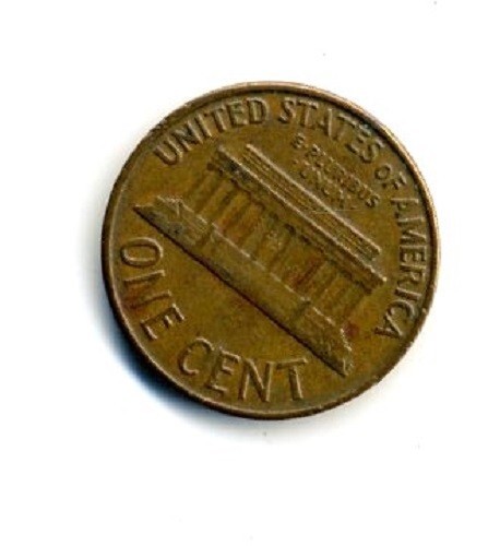 1961-D Lincoln Memorial Penny US 1 Cent Coin (#1) - Picture 2 of 2