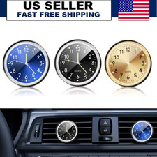 Car Dashboard Clock Mini Tiny Analog Clock Watch for Vehicle Stick On Clock USA